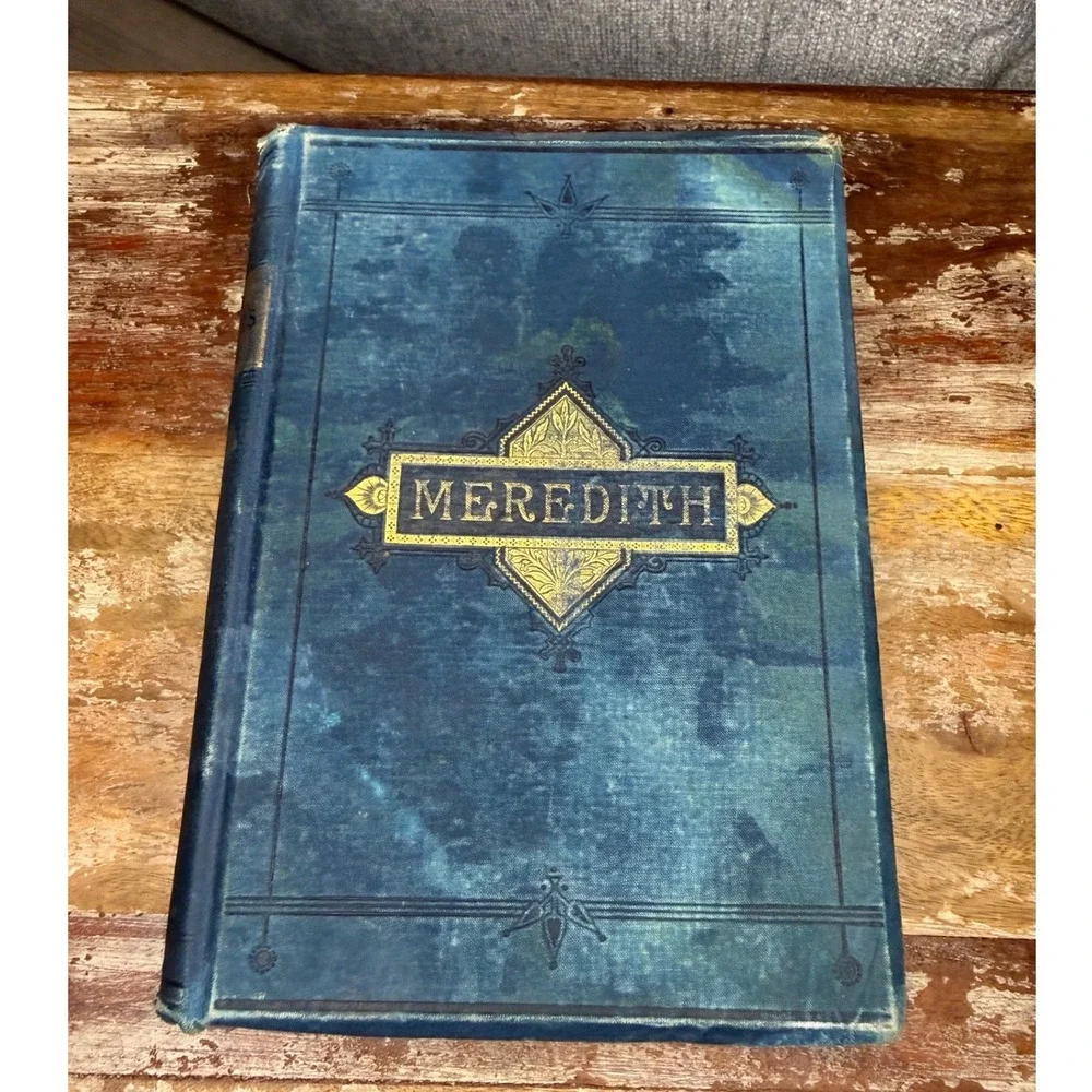 The Poetical Works of Owen Meredith Antique Book 1880s Cloth Cover